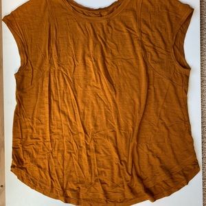 Orange Drapey Workout Shirt - XL